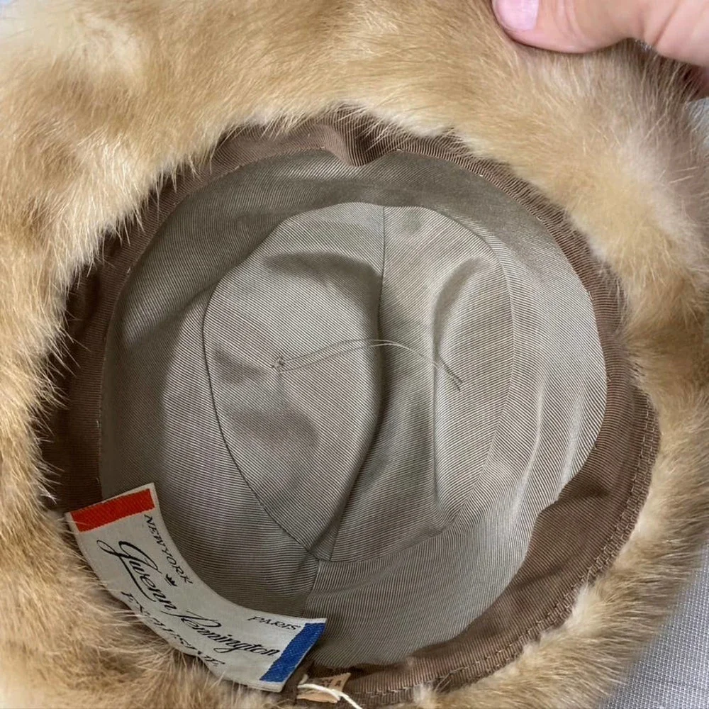 Vintage Gwen Pennington Hat‎ blonde mink - Picture 5 of 7